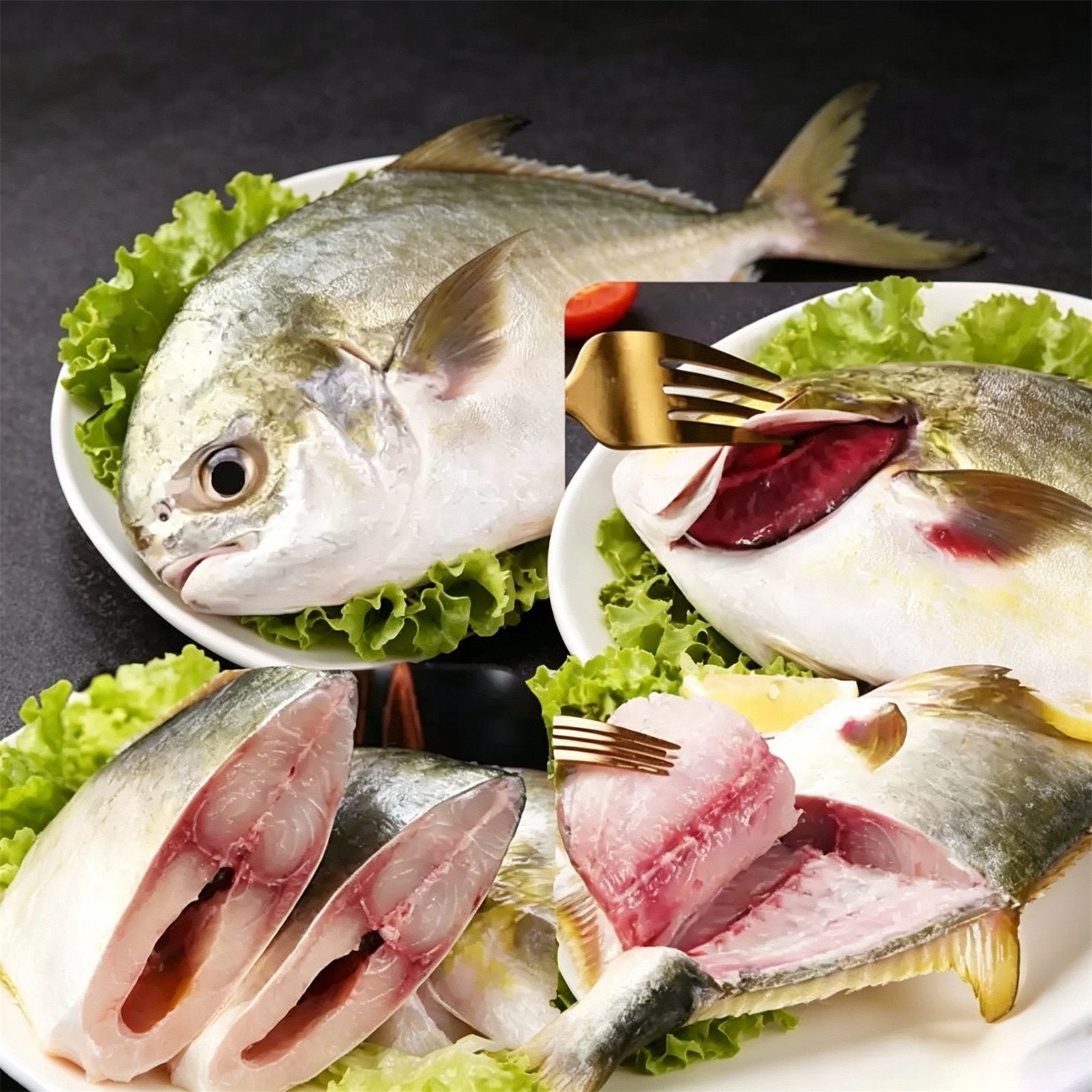 Frozen Whole Golden Pomfret